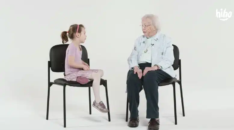 ss kids meet an 101 year old